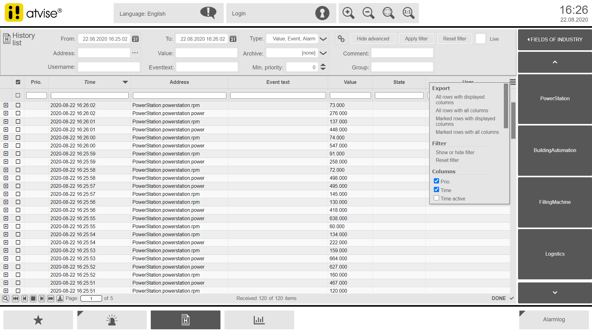 Atvise Monitor atvise® builder – for HMIs, visualizations & engineering - atvise - HMI ...