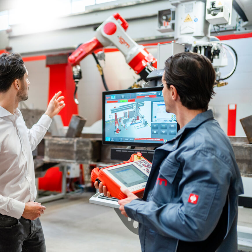 igm Robotersysteme has developed a combination of 3D simulation and live data with digifai and the atvise® platform from Bachmann. Operators and production managers gain completely new insights – whether on site or from the office. WN_DA_04586